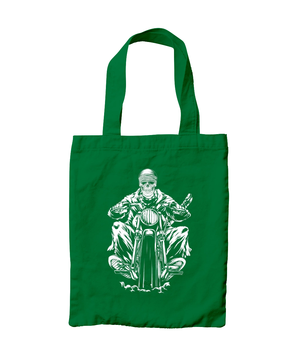 Skull on a motorcycle