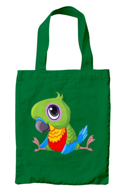 Сумка с принтом Попугайчик. Мило, попугай. 2070702
