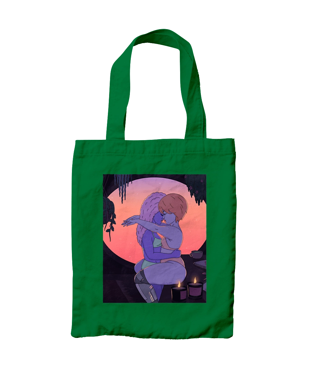 Purple Girls Hugging