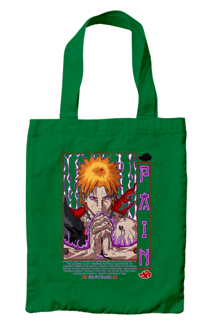 Bag with prints Naruto Yahiko. Akatsuki, anime, character, manga, naruto, ninja, pain, tv series, yahiko. 2070702