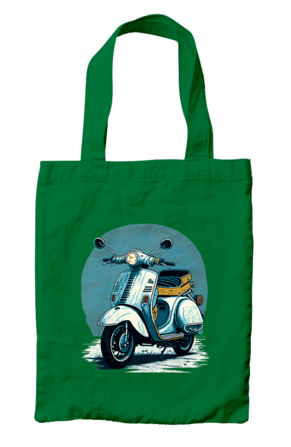 Сумка з принтом "Мопед". Відпочинок, літо, мопед, скутер, швидкість. 2070702