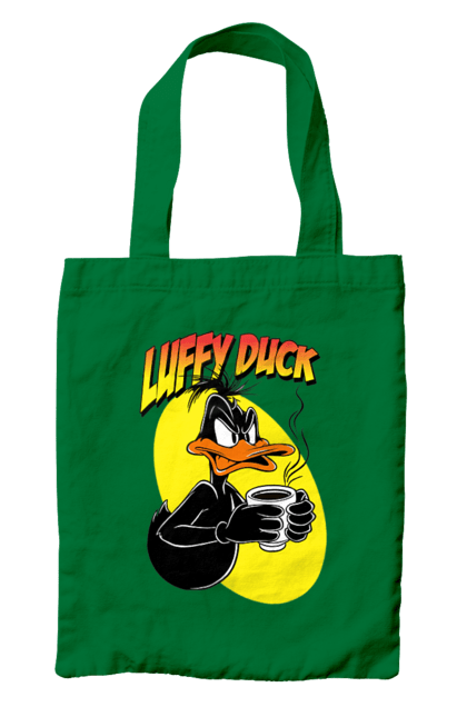 Bag with prints Daffy Duck. Cartoon, character, daffy duck, duck, looney tunes, merrie melodies, warner brothers. 2070702