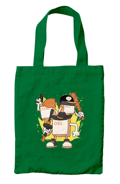 Сумка з принтом "Ctrl alt del Програмерський екшен". 404, andoid, aws, backend, c++, cloud, css, data, dev, devops, frontend, geek, git, github, go, golang, google, hacker, html, ios, java, javascript, jquery, js, linux, nodejs, php, python, react, science, script, web, геймер, гік, дата, клавіши, код, компьютер, лінукс, мова, облако, пайтон, пингфин, программист, програмування, талисман, хакер. 2070702