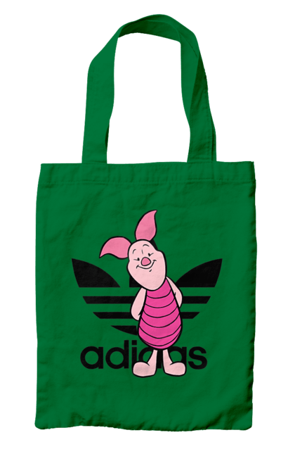 Сумка з принтом "Adidas П'ятачок". Adidas, piglet, адідас, вінні пух, мультфільм, п ятачок, п`ятачок, пятачок. 2070702