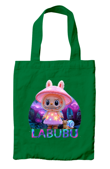 Сумка з принтом "Лабубу". Брелок лабубу, іграшка лабубу, лабубу, лабубу кока кола, лялька лабубу, мерч лабубу, мила, рожева лабубу, смішна лабубу. 2070702