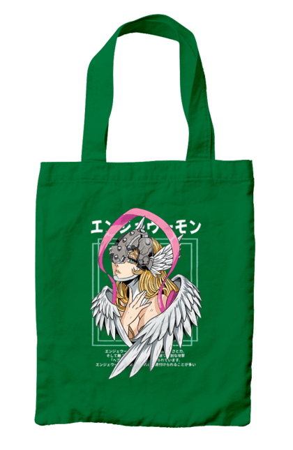 Bag with prints Digimon Angewomon. Angewomon, bandai, digimon, digital monsters, media franchise, virtual pets. 2070702