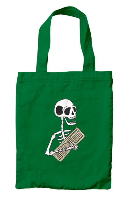 Сумка з принтом "Вічний кодер". Ай ті, айтішник, бінарний, код, програміст, розробник, хакер. 2070702