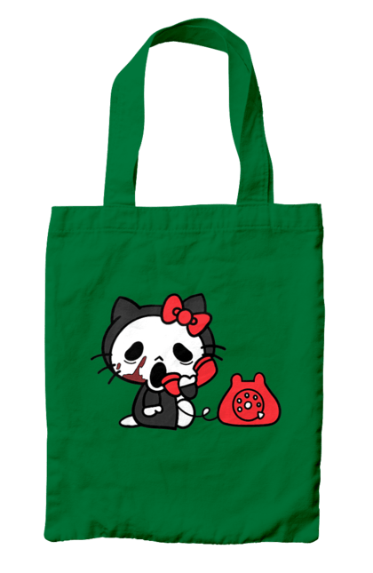 Сумка з принтом "Хелло Кітті Хелловін". Halloween, hello kitty, бренд, кіт, кошеня, персонаж, хелло кітті, хелловін. 2070702