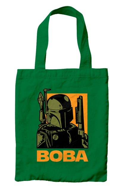 Bag with prints Boba. Bob fett, boba fett, clone, head hunter, star wars. 2070702