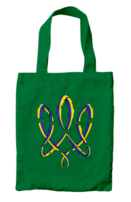Bag with prints Trident coat of arms of Ukraine. Emblem, symbol of ukraine, trident, trident of ukraine, ukraine, ukrainian symbols, will. 2070702