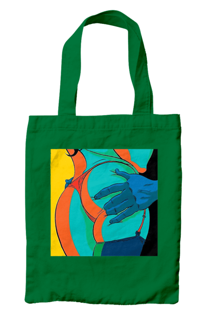 Сумка з принтом "Жіноча Попа В Чоловічих Руках". Гола, жопа, ляпас. 2070702