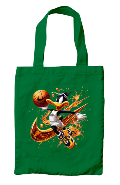 Bag with prints Daffy Duck Nike. Cartoon, character, daffy duck, duck, looney tunes, merrie melodies, nike, warner brothers. 2070702