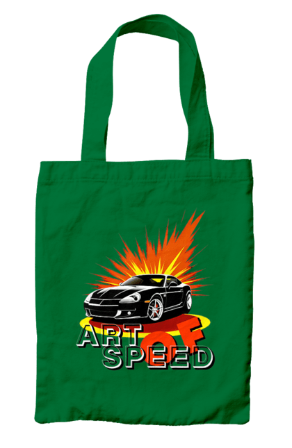 Сумка з принтом "Швидкість". Авто, автомобіль, гонка, швидкість. 2070702