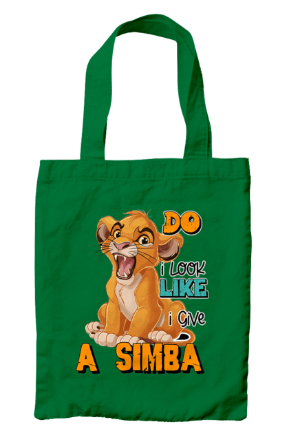 Bag with prints The Lion King Simba. Animal, cartoon, king, lion, lion king, simba. 2070702