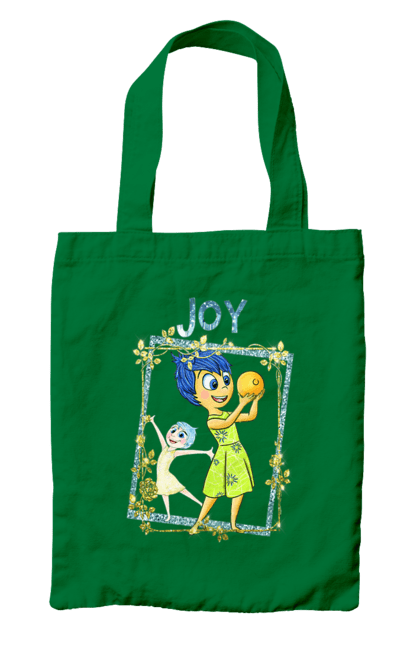 Bag with prints Inside Out Joy. Cartoon, emotions, inside out, joy, pixar. 2070702