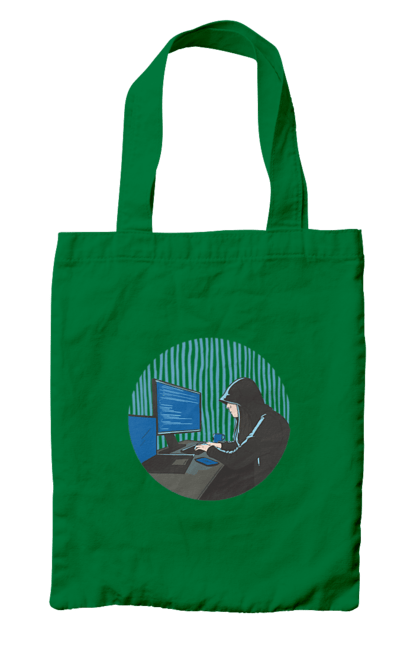 Сумка з принтом "Хакер". Бінарний, гік, програміст, хакер. 2070702