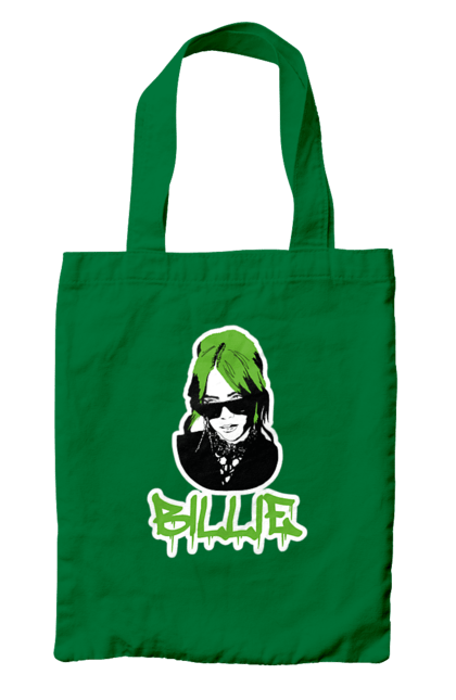 Сумка з принтом "Billie Eilish". Активістка, біллі айліш, мизукант, права, співачка, тварини. 2070702