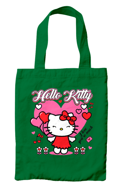 Bag with prints Hello Kitty. Brand, cat, character, hello kitty, kitten. 2070702