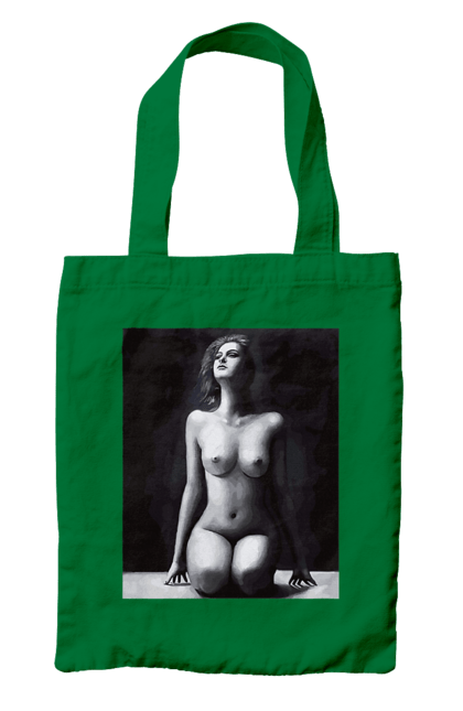 Сумка з принтом "Краса тіла". Вигини жіночого тіла, грація тіла, груди, жіноче тіло, жіночі груди, краса тіла. 2070702