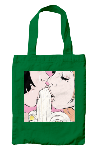 Сумка з принтом "Дівчата Їдять Банан". Лизати, смоктати. 2070702