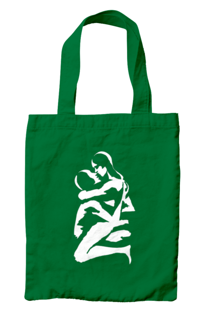 Сумка з принтом "Білі Тіла". Жінка, контур, тіла, чоловік. 2070702