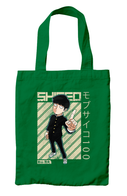 Сумка з принтом "Mob Psycho 100". Anime, manga, mob psycho 100, shigeo kageyama, аніме, манга, моб, моб-вар ят 100, сігео кагеяма, шіґео каґеяма. 2070702