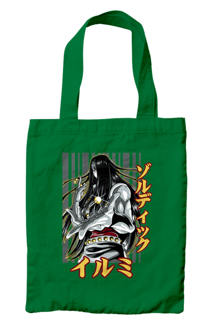 Bag with prints Hunter × Hunter Illumi Zoldyck. Anime, hunter, hunter × hunter, hunter hunter, illumi, illumi zoldyck, manga, zoldyck. 2070702