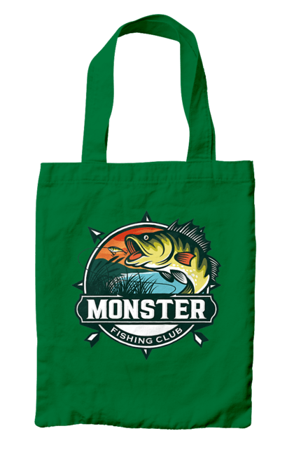 Сумка з принтом "Рибальський клуб". Відпочинок, рибак, рибальський клуб, хоббі. 2070702