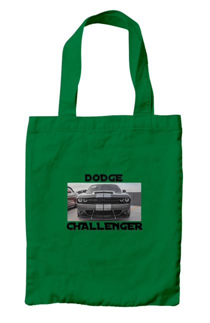 Bag with prints Dodge challenger. An american legend, car, cult car, dodge challenger, oil car, powerful car. 2070702