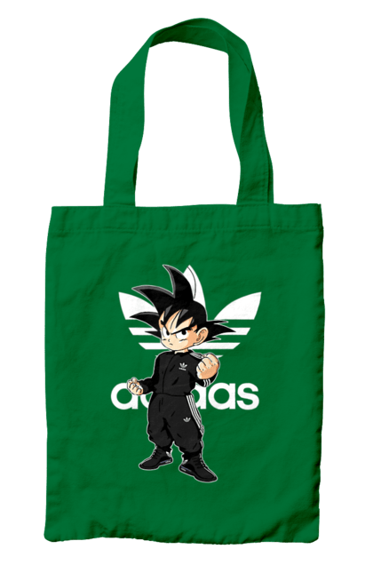 Сумка з принтом "Adidas Сон Гоку". Adidas, dragon ball, manga, son goku, адідас, аніме, гоку, манга, перли дракона, сон гоку. 2070702