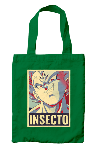 Bag with prints Dragon Ball Vegeta. Anime, dragon ball, goku, manga, tv series, vegeta. 2070702