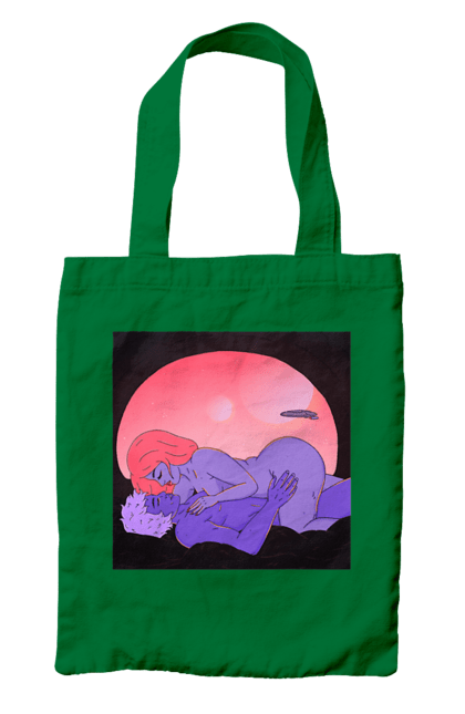 Сумка з принтом "Інопланетяни Дівчина І Хлопець". Голі, дівчина, хлопець. 2070702