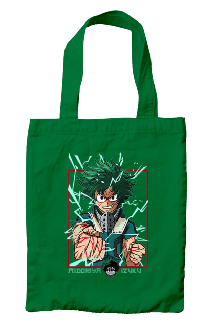 Сумка с принтом Моя геройская академия Мидория. Izuku, midoriya, my hero academia, аниме, манга, мидория, моя геройская академия. 2070702