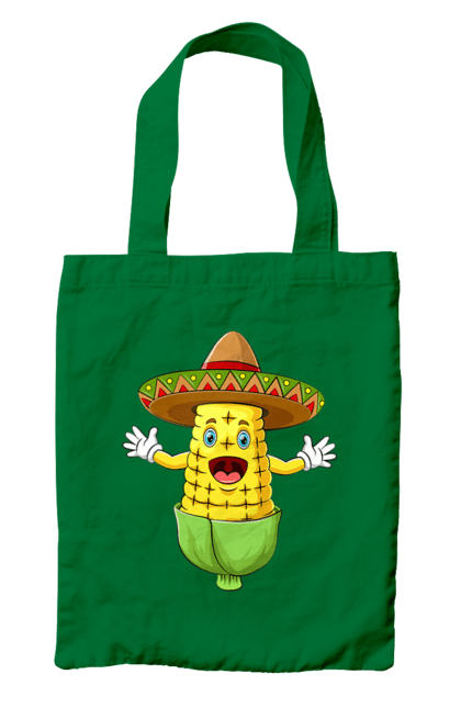 Bag with prints Sombrero Corn. Corn, food, sombrero. 2070702