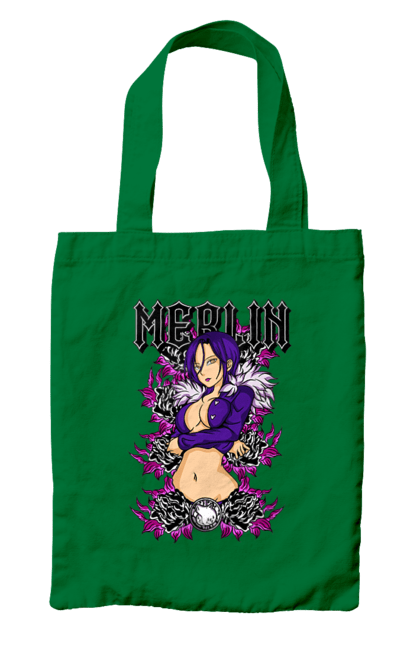 Bag with prints Seven Deadly Sins Merlin. Adventures, anime, comedy, fantasy, manga, merlin, seven deadly sins. 2070702