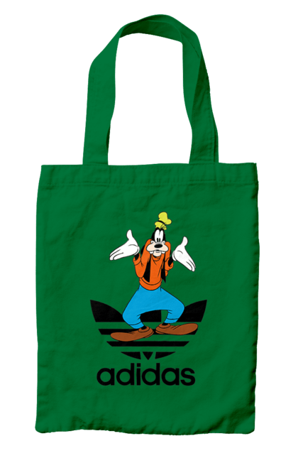 Сумка з принтом "Adidas Гуфі". Adidas, goofy, адідас, гуфі, мультсеріал, мультфільм, пес, собака. 2070702