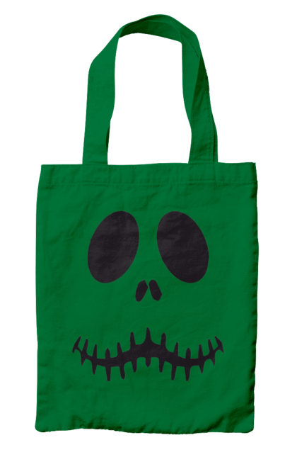 Bag with prints Halloween pumpkin face. Costume, halloween, holiday, october, october 31, pumpkin, scary, sweets, trick or treat. 2070702