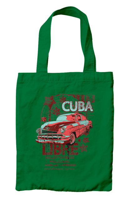 Сумка з принтом "Куба, Машина". Куба, машина, ретро. 2070702
