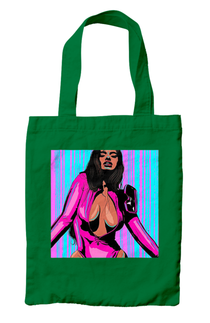 Сумка з принтом "Дівчина З Глибоким Декольте". Гола, дівчина, сиськи. 2070702