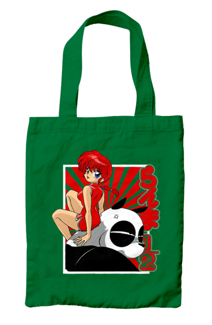 Bag with prints Ranma 1/2. Action movie, anime, comedy, manga, mystic, ranma, romance, shampoo. 2070702