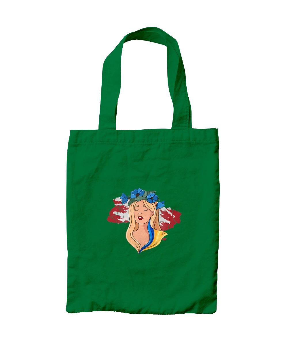 Girl on the map of Ukraine