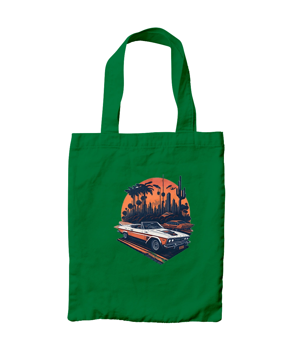 Beautiful car at sunset