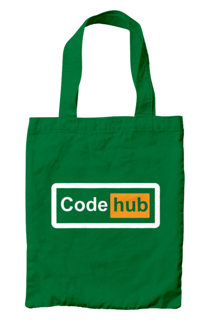 Сумка з принтом "Код хаб". Айті, айтішник, для айтішника, для програміста, код хаб, подарунок айтішнику, подарунок програмісту, програміст, розробник. 2070702