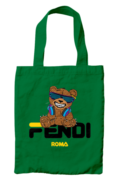 Bag with prints Fendi. Bag, bear, brand, clothes, fashion, fashion house, fendi, italy, luxury, lvmh. 2070702