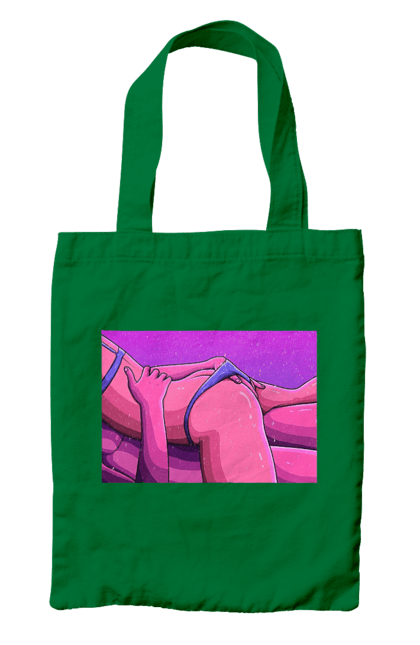 Сумка з принтом "Зняття Трусиків З Дівчини". Гола, тіла, труси. 2070702