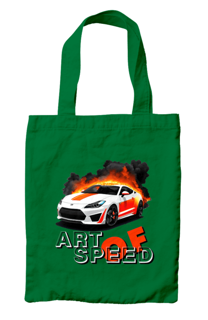 Bag with prints Speed. Auto, automobile, car, race, speed. 2070702