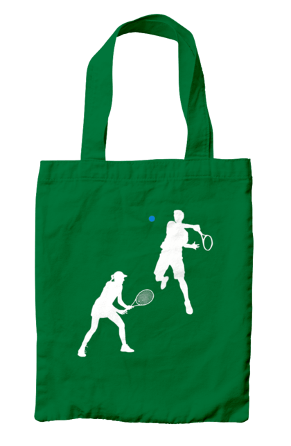 Bag with prints Tennis. Ball, ground tournament, hard, players, prize fund, racket, soil, sponsor, tennis, tournament grid. 2070702
