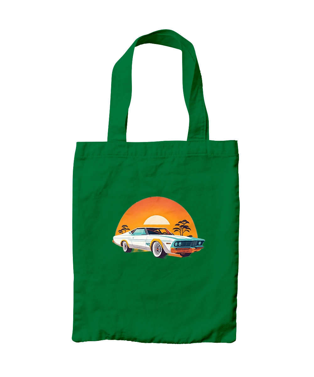 Beautiful car at sunset