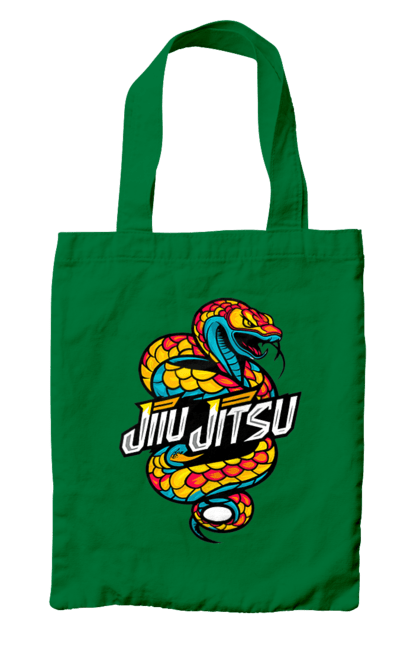 Bag with prints Jujutsu. Animal, japan, jiu jitsu, jujutsu, martial arts, ninja, samurai, snake, sport. 2070702