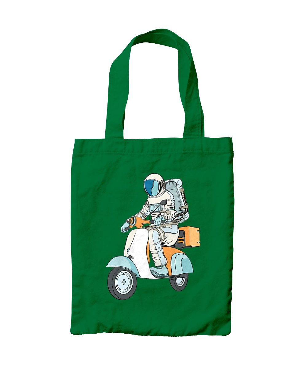 Astronaut on a motorcycle